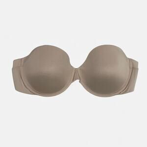 💙3 for $15 Maidenform Beige Strapless Padded Underwire Silky Bra